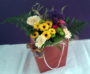 Bagged bouquet by Shrinking Violet